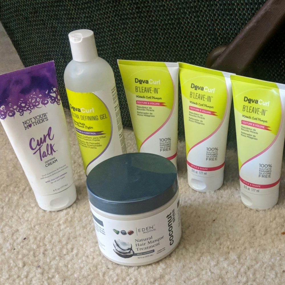 Devacurl ultra defining gel, b'leave-in, curl talk